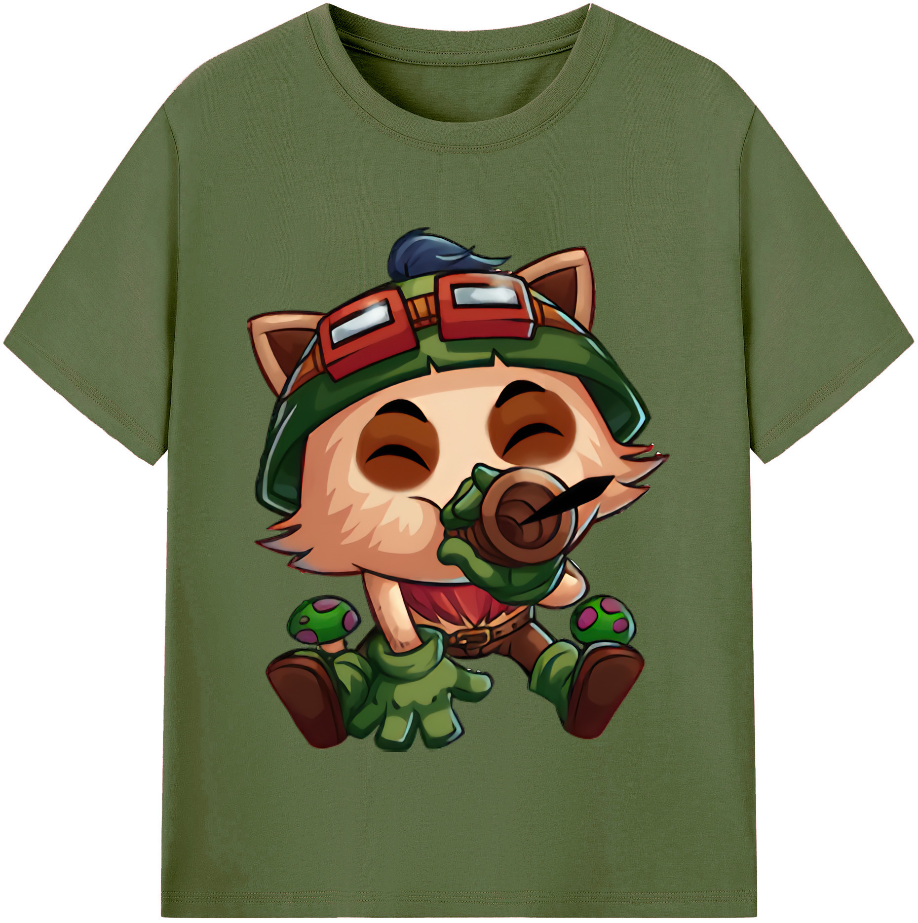 リーグ・オブ・レジェンド League of Legends LOL 綿100％半袖Tシャツ（フロントプリント）